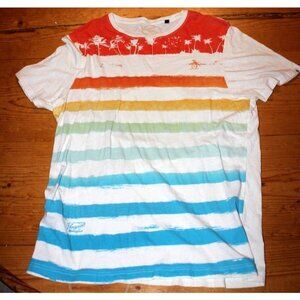 Penguin Rainbow White T Shirt Size XL